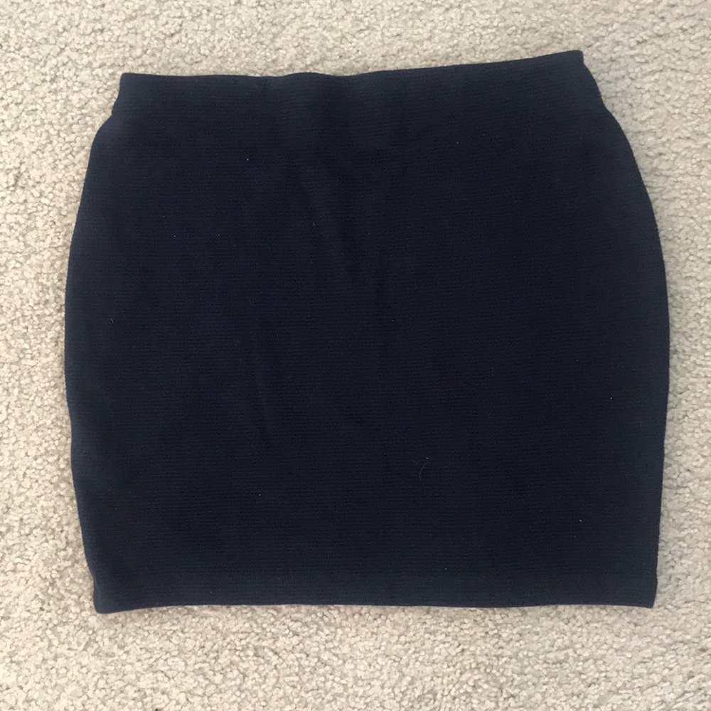 Navy Blue Mini Skirt